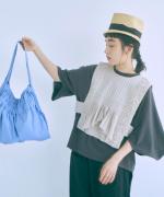 ハンドスモッキングコットンポプリン　2wayベスト